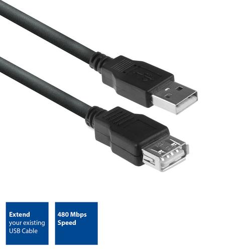 ACT USB 2.0 verlengkabel A male - A female 1,8 meter - Image 2