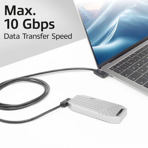 ACT USB 3.0 10Gbps 60W USB Type-C® (haaks links/rechts) naar USB Type-C® (haaks links/rechts) kabel, 2 meter - Image 6
