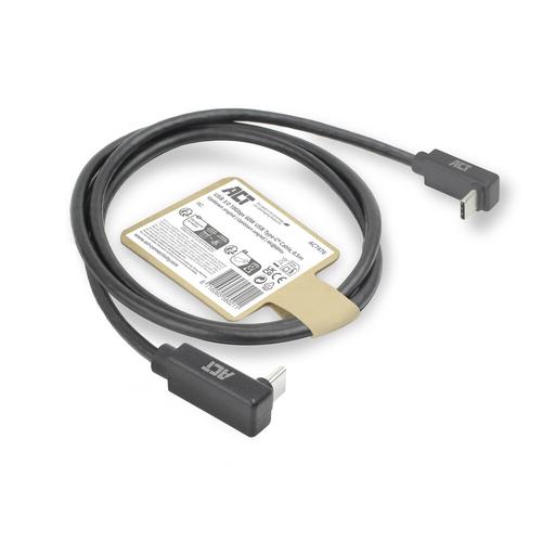 ACT USB 3.0 10Gbps 60W USB Type-C (haaks boven/beneden) naar USB Type-C (haaks boven/beneden) kabel, 1 meter - Image 7