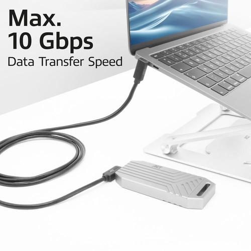 ACT USB 3.0 10Gbps 60W USB Type-C (haaks links/rechts) naar USB Type-C (haaks boven/beneden) kabel, 0,5 meter - Image 6