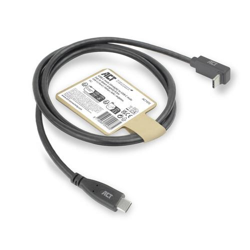 ACT USB 3.0 10Gbps 60W USB Type-C (recht) naar USB Type-C (haaks boven/beneden) kabel, 0,5 meter - Image 7