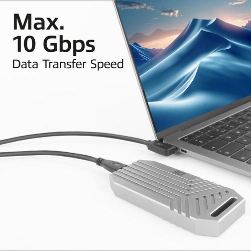 ACT USB 3.0 10Gbps 60W USB Type-C (recht) naar USB Type-C (haaks links/rechts) kabel, 3 meter - Image 6