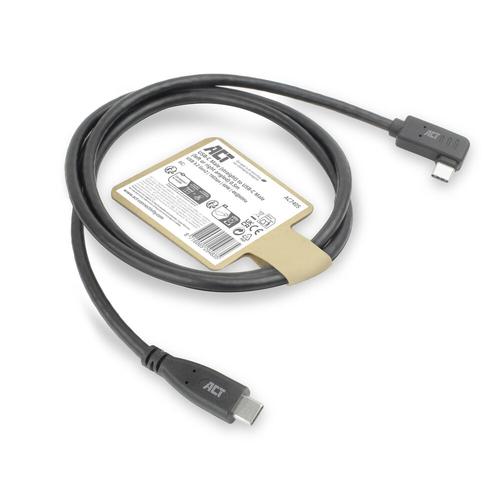 ACT USB 3.0 10Gbps 60W USB Type-C (recht) naar USB Type-C (haaks links/rechts) kabel, 3 meter - Image 7