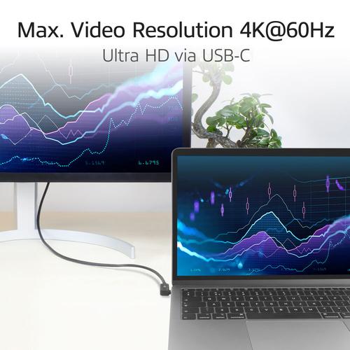 ACT USB 3.0 10Gbps 60W USB Type-C (recht) naar USB Type-C (haaks links/rechts) kabel, 0,5 meter - Image 5