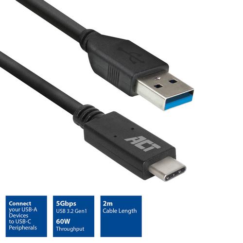 ACT USB 3.0 kabel, USB-A naar USB-C, 2 meter - Image 5