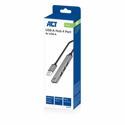 ACT USB-A hub 2.0, 4 poorts USB-A - Image 7