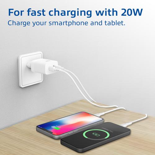 ACT USB-C & USB-A lader 20W met Power Delivery PPS, Quick Charge, GaNFast - Image 3