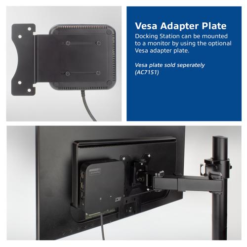 ACT USB-C Docking Station 4K, voor 2 HDMI monitoren, DisplayLink, compact model - Image 2