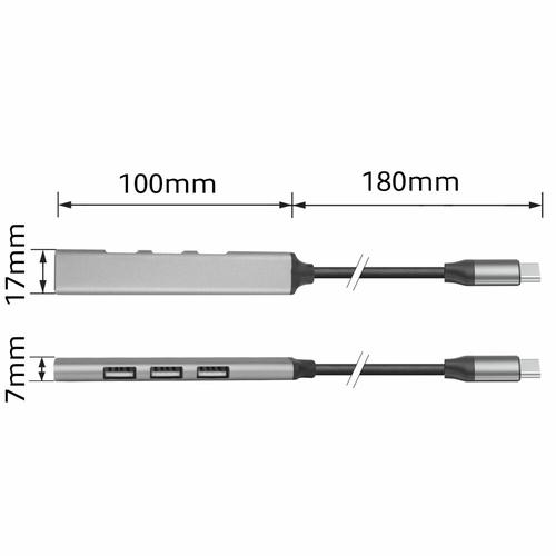 ACT USB-C hub, 3x USB-A 2.0 en 1x USB-A 3.0 - Image 6