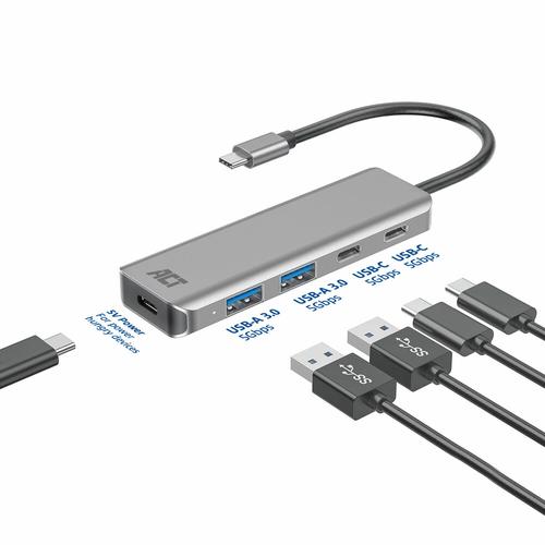 ACT USB-C hub 3.0, 2x USB-A, 2x USB-C - Image 3
