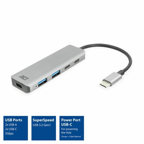 ACT USB-C hub 3.0, 2x USB-A, 2x USB-C - Image 6