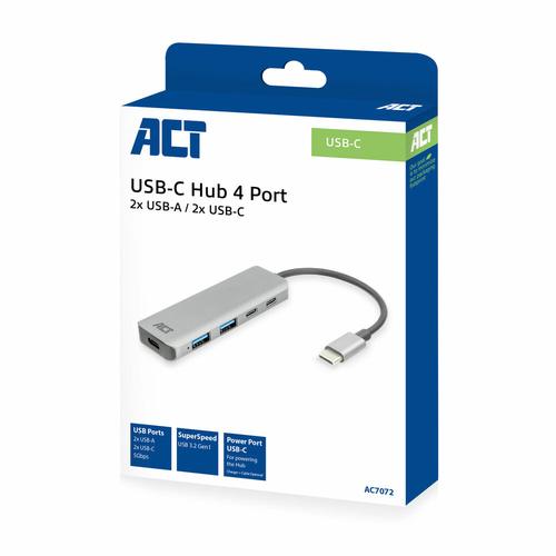 ACT USB-C hub 3.0, 2x USB-A, 2x USB-C - Image 9