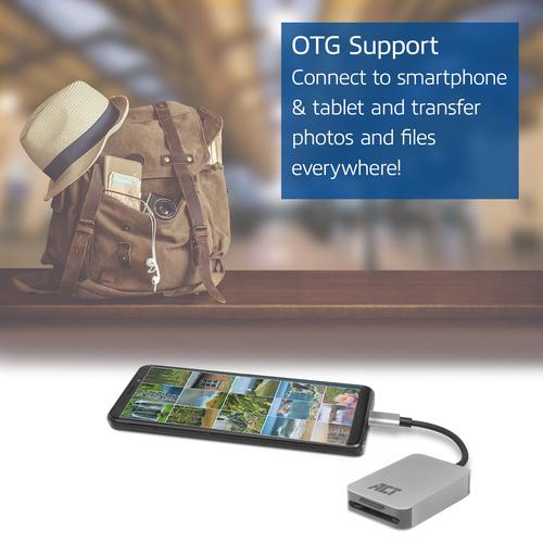 ACT USB-C kaartlezer voor SD en micro SD, SD 4.0 UHS-II - Image 6