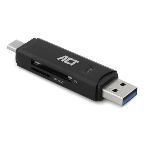 ACT USB-C/USB-A 3.0 card reader - Image 1