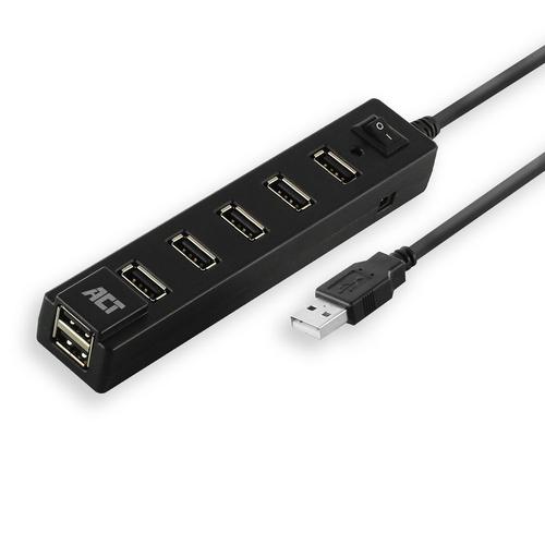 ACT USB hub 7 poorts, aan/uit-schakelaar