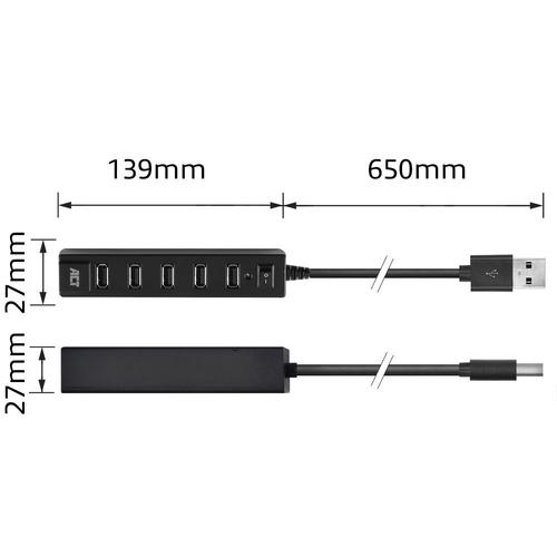 ACT USB hub 7 poorts, aan/uit-schakelaar - Image 5