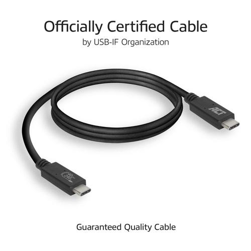 ACT USB4® 40Gbps 240W USB Type-C® kabel, USB-IF gecertificeerd 0,8 meter - Image 4