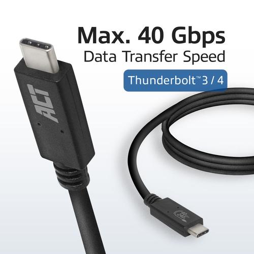 ACT USB4® 40Gbps 240W USB Type-C® kabel, USB-IF gecertificeerd 0,8 meter - Image 6