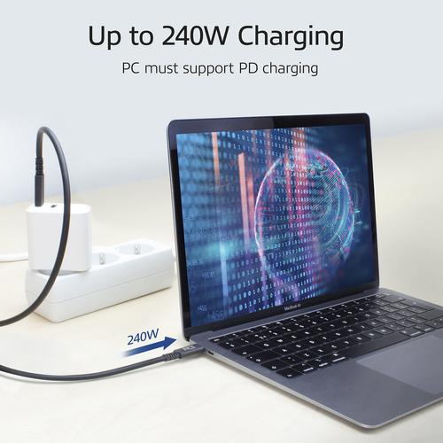 ACT USB4® 40Gbps 240W USB Type-C® kabel, USB-IF gecertificeerd 0,8 meter - Image 8