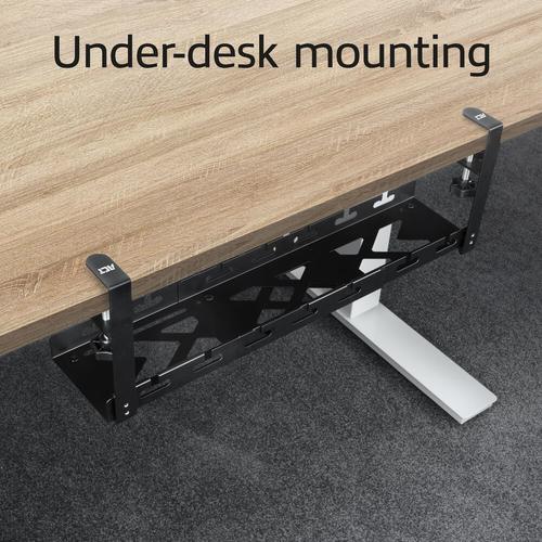 ACT Verstelbare kabelgoot voor onder een bureau, montage via klemsysteem, 43-72cm - Image 3