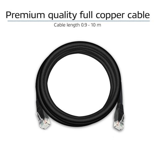 ACT Zwart 5,0 meter U/UTP CAT6 patchkabel met RJ45 connectoren - Image 7