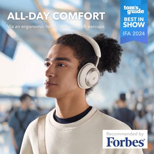 Anker Soundcore Space One Pro Headset Bedraad en draadloos Hoofdband Oproepen/muziek USB Type-C Bluetooth Wit - Image 6