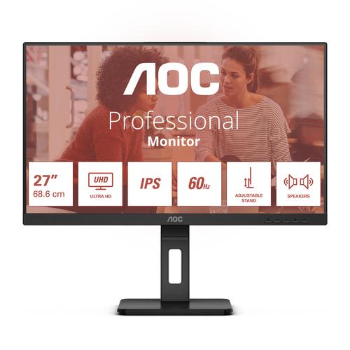 AOC E3 U27E3UF computer monitor 68,6 cm (27") 3840 x 2160 Pixels 4K Ultra HD LED Zwart - Image 1