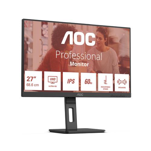 AOC E3 U27E3UF computer monitor 68,6 cm (27") 3840 x 2160 Pixels 4K Ultra HD LED Zwart - Image 8