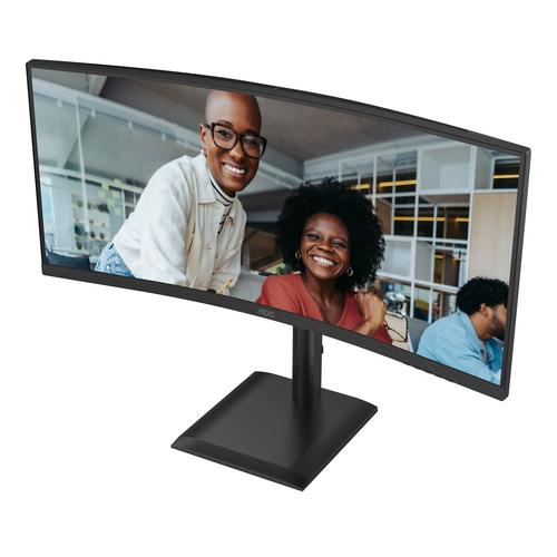 AOC E4 CU34E4CV computer monitor 86,4 cm (34") 3440 x 1440 Pixels UltraWide Quad HD LCD Zwart - Image 3