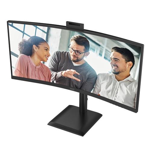 AOC E4 CU34E4CW computer monitor 86,4 cm (34") 3440 x 1440 Pixels UltraWide Quad HD LED Zwart - Image 2
