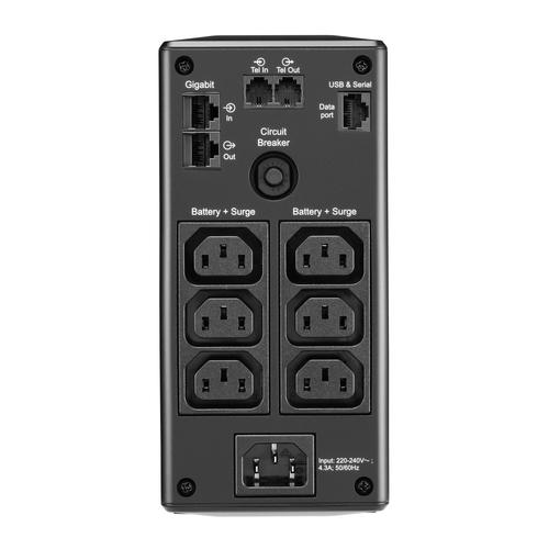 APC Back-UPS PRO BR900MI - Noodstroomvoeding, 6x C13 uitgang, USB, 900VA - Image 3