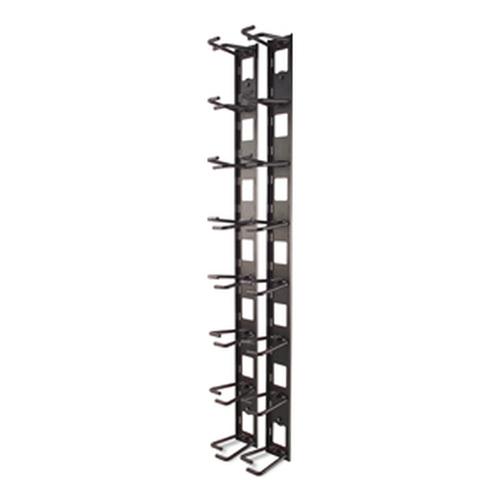 APC Verticale kabelorganizer, 8 kabelringen, nul U - Image 1