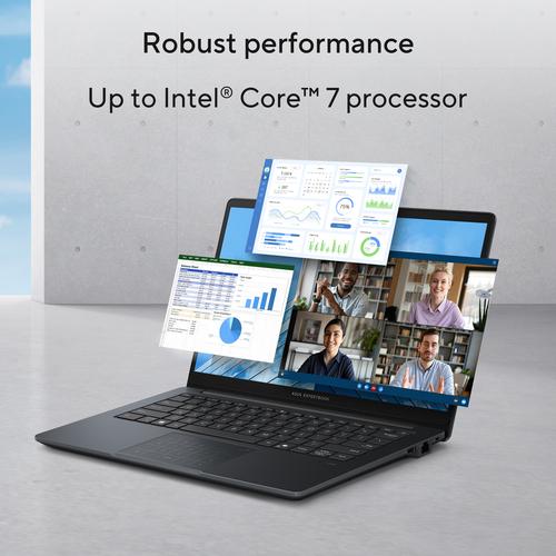 ASUS ExpertBook B1 B1403CVA-S63755X Intel® Core™ i7 i7-13620H Laptop 35,6 cm (14") Full HD 32 GB DDR5-SDRAM 1 TB SSD Wi-Fi 6E (802.11ax) Windows 11 Pro US International Zwart, Grijs - Image 6