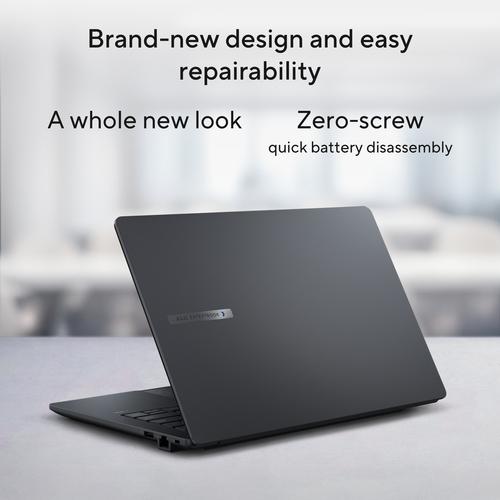 ASUS ExpertBook B1 B1403CVA-S63755X Intel® Core™ i7 i7-13620H Laptop 35,6 cm (14") Full HD 32 GB DDR5-SDRAM 1 TB SSD Wi-Fi 6E (802.11ax) Windows 11 Pro US International Zwart, Grijs - Image 8