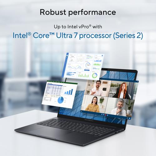 ASUS ExpertBook B3 B3605CCA-MB0295X Intel Core Ultra 5 225H Laptop 40,6 cm (16") WUXGA 32 GB DDR5-SDRAM 1 TB SSD Wi-Fi 6E (802.11ax) Windows 11 Pro US International Zwart, Grijs - Image 6