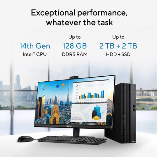 ASUS ExpertCenter D7 SFF D701SER-514500341X Intel® Core™ i5 i5-14500 16 GB DDR5-SDRAM 512 GB SSD Windows 11 Pro Tower PC Zwart - Image 8