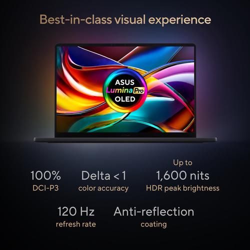 ASUS ProArt P16 H7606WP-SRNA3X Copilot+ PC AMD Ryzen AI 9 HX 370 Laptop 40,6 cm (16") Touchscreen 3K 32 GB LPDDR5x-SDRAM 1 TB SSD NVIDIA GeForce RTX 5070 Wi-Fi 7 (802.11be) Windows 11 Pro Nederlands Zwart - Image 8