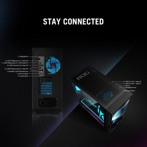 ASUS ROG G700 G700TF-7265KF306W Intel Core Ultra 7 265KF 32 GB DDR5-SDRAM 1 TB SSD NVIDIA GeForce RTX 5070 Windows 11 Home Tower PC Zwart - Image 6
