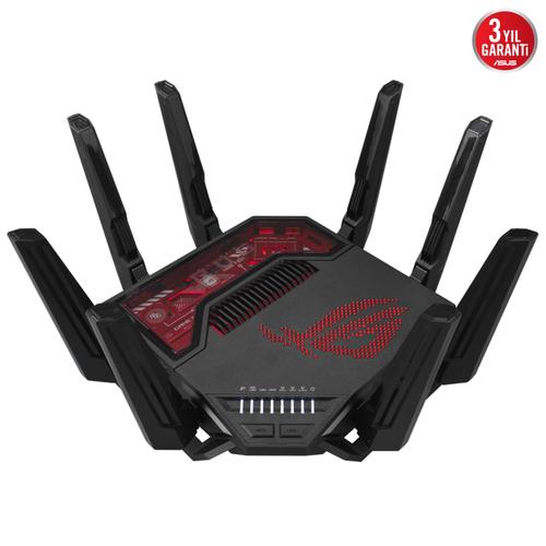 ASUS ROG Rapture GT-BE19000 draadloze router Multi-Gigabit Ethernet Tri-band (2,4 GHz / 5 GHz / 6 GHz) Zwart, Rood - Image 1