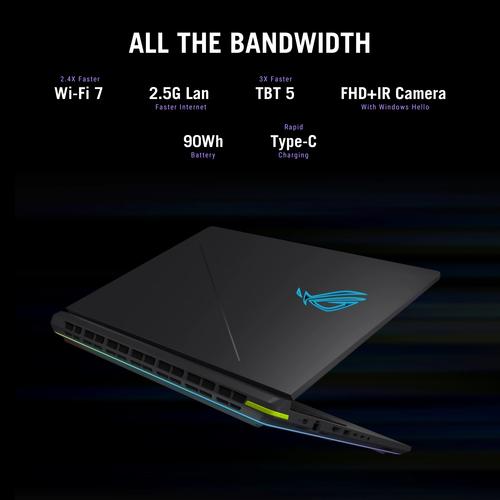 ASUS ROG Strix G16 G615LR-S5072W Copilot+ PC Intel Core Ultra 9 275HX Laptop 40,6 cm (16") WQXGA 32 GB DDR5-SDRAM 1 TB SSD NVIDIA GeForce RTX 5070 Ti Wi-Fi 7 (802.11be) Windows 11 Home Nederlands Zwart, Grijs - Image 6