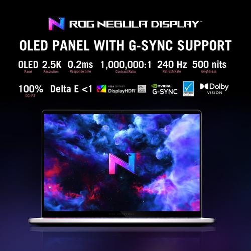 ASUS ROG Zephyrus G16 GU605CX-QR076W Intel Core Ultra 9 285H Laptop 40,6 cm (16") WQXGA 64 GB LPDDR5x-SDRAM 2 TB SSD NVIDIA GeForce RTX 5090 Wi-Fi 7 (802.11be) Windows 11 Home Nederlands Wit - Image 10