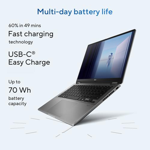 ASUS Vivobook 14 Flip TP3407SA-SG262W Intel Core Ultra 7 256V Hybride (2-in-1) 35,6 cm (14") Touchscreen WUXGA 16 GB LPDDR5x-SDRAM 512 GB SSD Wi-Fi 7 (802.11be) Windows 11 Home Nederlands Grijs - Image 5