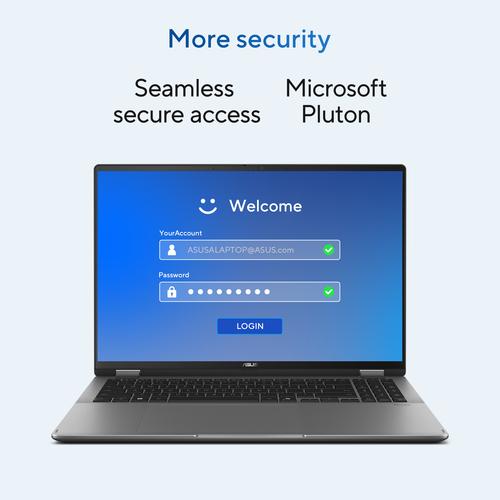ASUS Vivobook 14 Flip TP3407SA-SG262W Intel Core Ultra 7 256V Hybride (2-in-1) 35,6 cm (14") Touchscreen WUXGA 16 GB LPDDR5x-SDRAM 512 GB SSD Wi-Fi 7 (802.11be) Windows 11 Home Nederlands Grijs - Image 6