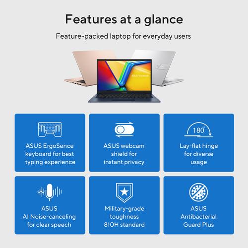 ASUS Vivobook 14 X1404VA-EB2162W Intel Core 7 150U Laptop 35,6 cm (14") Full HD 16 GB DDR5-SDRAM 512 GB SSD Wi-Fi 6 (802.11ax) Windows 11 Home Nederlands Blauw - Image 10