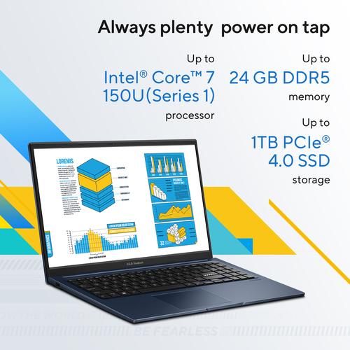 ASUS Vivobook 15 X1504VA-BQ4124W Intel Core 5 120U Laptop 39,6 cm (15.6") Full HD 16 GB DDR5-SDRAM 512 GB SSD Wi-Fi 6 (802.11ax) Windows 11 Home Nederlands Blauw - Image 3
