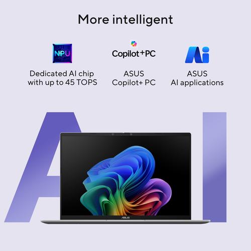 ASUS Vivobook 16 X1607QA-MB046W Copilot+ PC Qualcomm Snapdragon X1-26-100 Laptop 40,6 cm (16") WUXGA 16 GB LPDDR5x-SDRAM 512 GB SSD Wi-Fi 6E (802.11ax) Windows 11 Home Nederlands Zwart, Blauw - Image 5