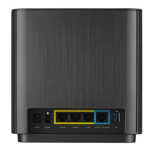 ASUS ZenWiFi AX (XT9) AX7800 1er Pack Schwarz Tri-band (2.4 GHz / 5 GHz / 5 GHz) Wi-Fi 6 (802.11ax) Zwart 4 Intern - Image 3