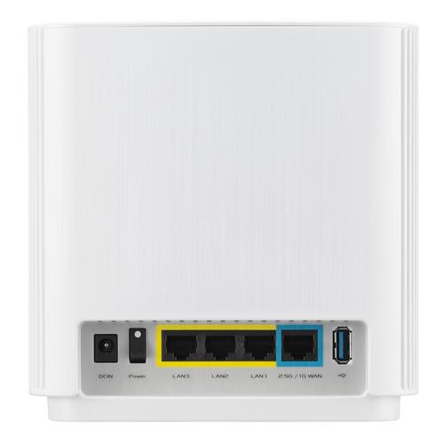 ASUS ZenWiFi AX (XT9) AX7800 1er Pack Weiß Tri-band (2.4 GHz / 5 GHz / 5 GHz) Wi-Fi 6 (802.11ax) Wit 4 Intern - Image 2