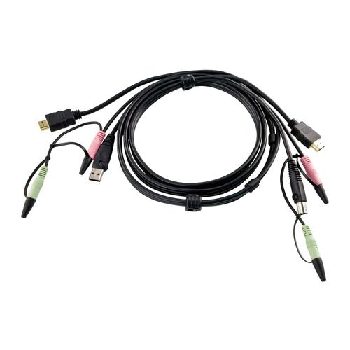 ATEN 1.8M USB HDMI KVM Kabel met Geluid