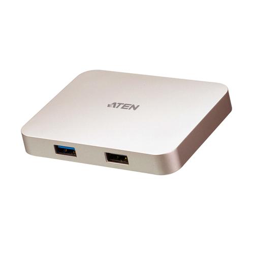 ATEN USB-C 4K Ultra Mini Dock met Power Pass-Through - Image 1